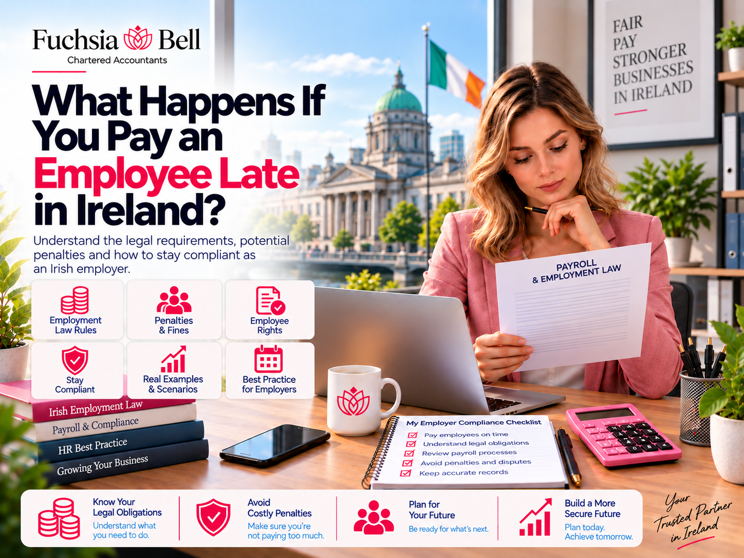 paying employee late ireland